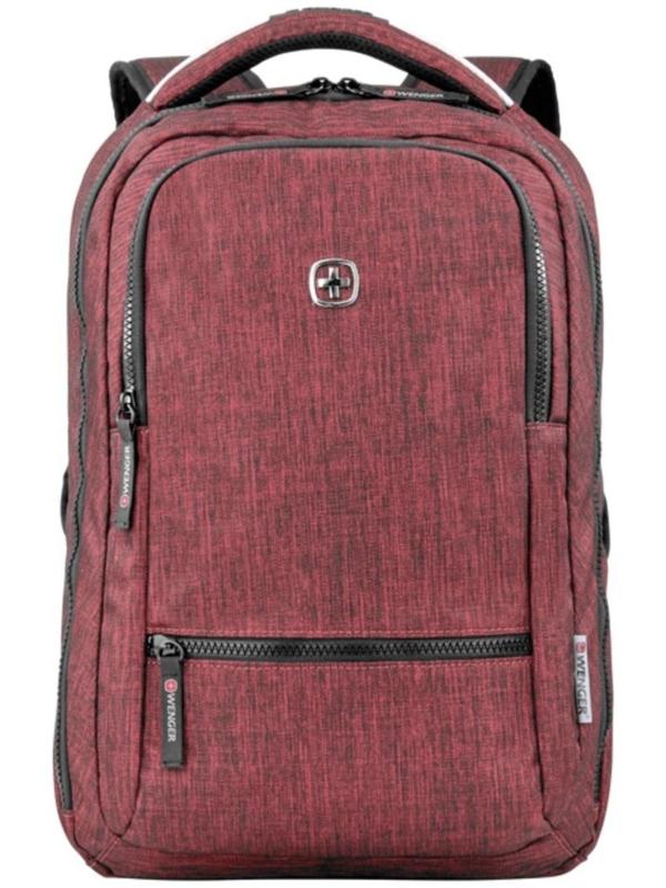 Рюкзак молодёжный Wenger, 41 х 26 х 19 см, 14л, эргономичная спинка, бордовый