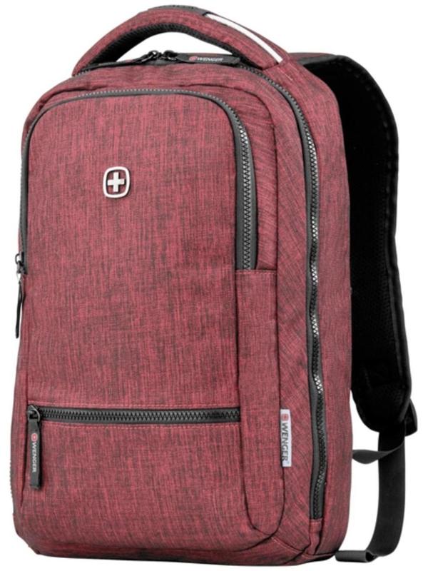 Рюкзак молодёжный Wenger, 41 х 26 х 19 см, 14л, эргономичная спинка, бордовый