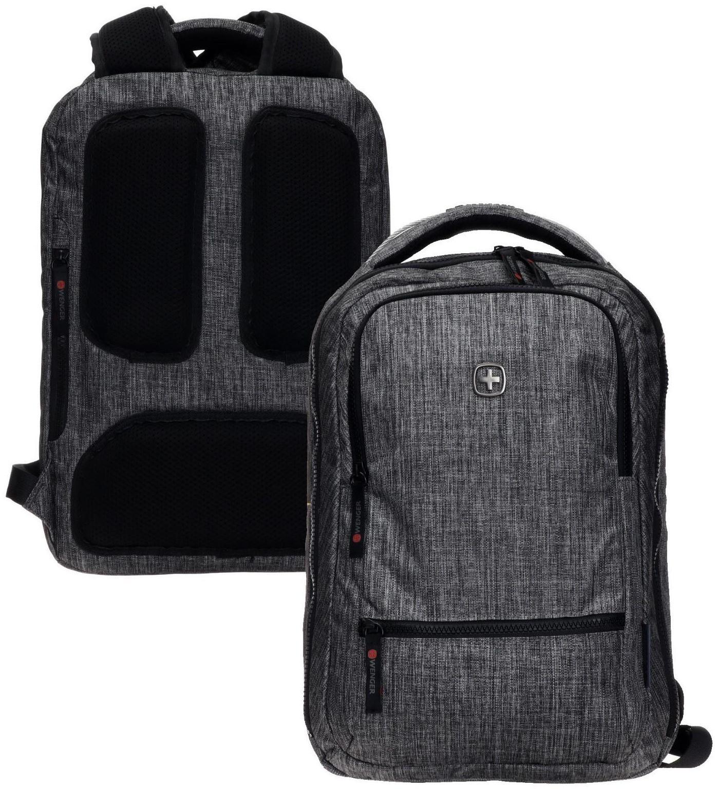 Рюкзак молодёжный Wenger, 41 х 26 х 19 см, 14 л, эргономичная спинка, тёмно-серый