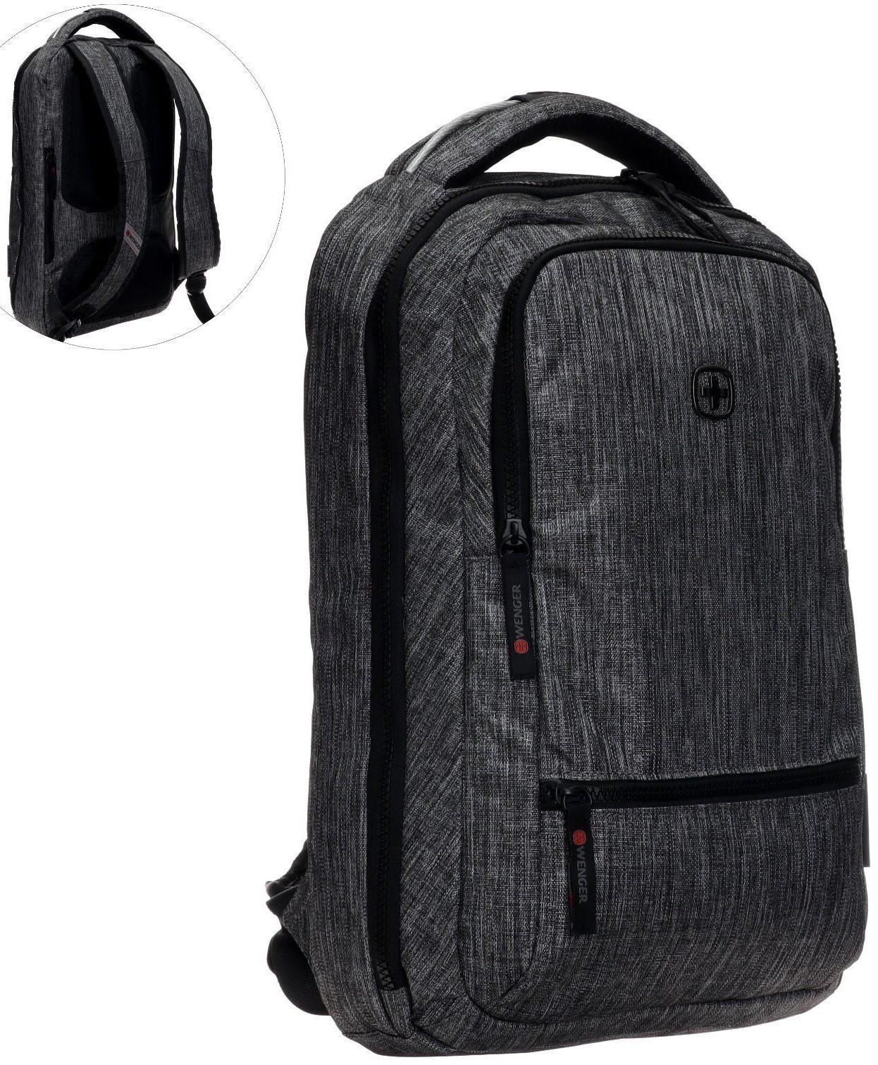 Рюкзак молодёжный Wenger, 41 х 26 х 19 см, 14 л, эргономичная спинка, тёмно-серый