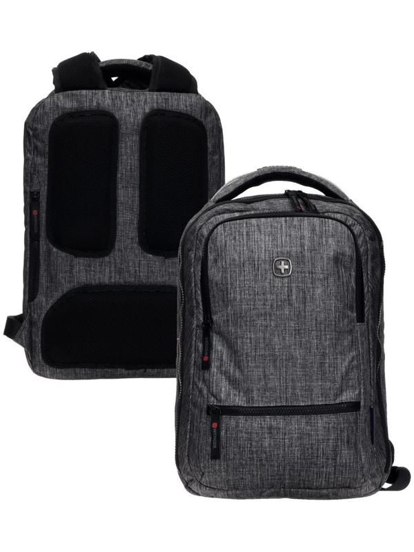 Рюкзак молодёжный Wenger, 41 х 26 х 19 см, 14 л, эргономичная спинка, тёмно-серый