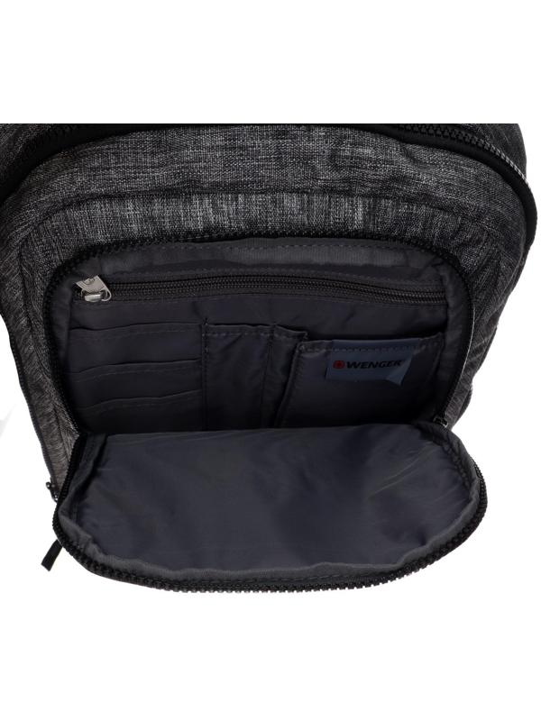 Рюкзак молодёжный Wenger, 41 х 26 х 19 см, 14 л, эргономичная спинка, тёмно-серый