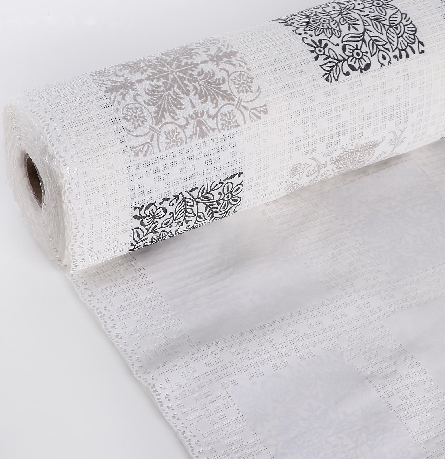 Клеёнка столовая ПВХ «Вензеля», ширина 137 см, рулон 20 метров