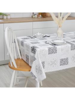 Клеёнка столовая ПВХ «Вензеля», ширина 137 см, рулон 20 метров