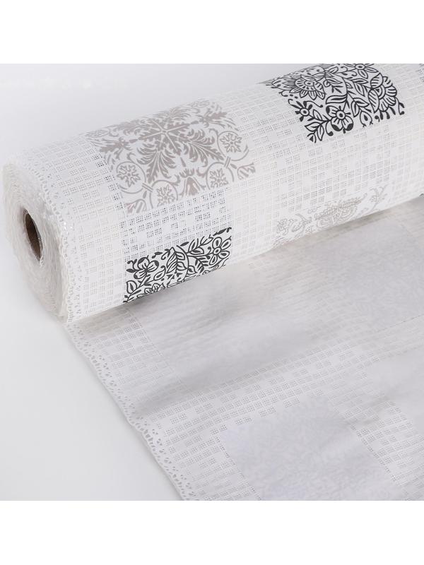 Клеёнка столовая ПВХ «Вензеля», ширина 137 см, рулон 20 метров