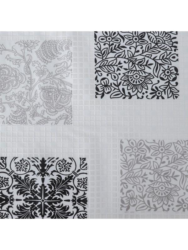 Клеёнка столовая ПВХ «Вензеля», ширина 137 см, рулон 20 метров