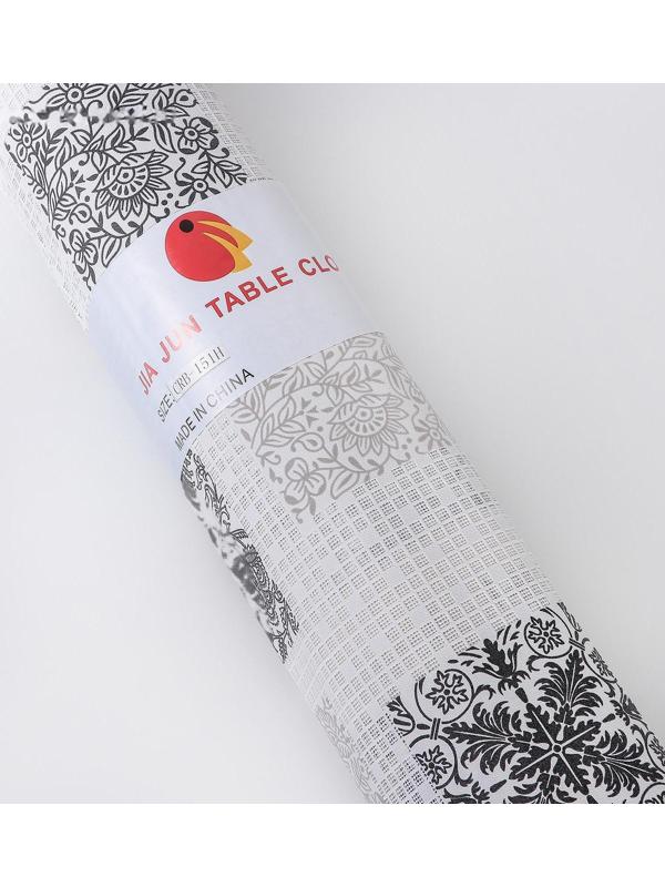 Клеёнка столовая ПВХ «Вензеля», ширина 137 см, рулон 20 метров