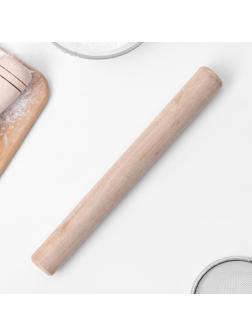 Скалка деревянная Доляна, 24 см, прямая