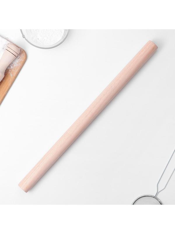 Скалка деревянная Доляна, 50 см, прямая