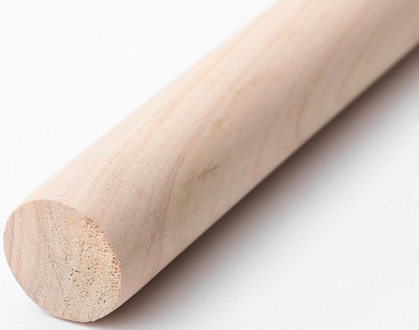 Скалка деревянная Доляна, 40 см, прямая