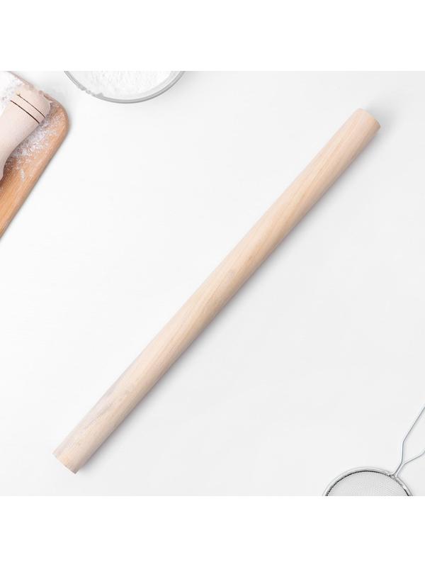 Скалка деревянная Доляна, 40 см, прямая