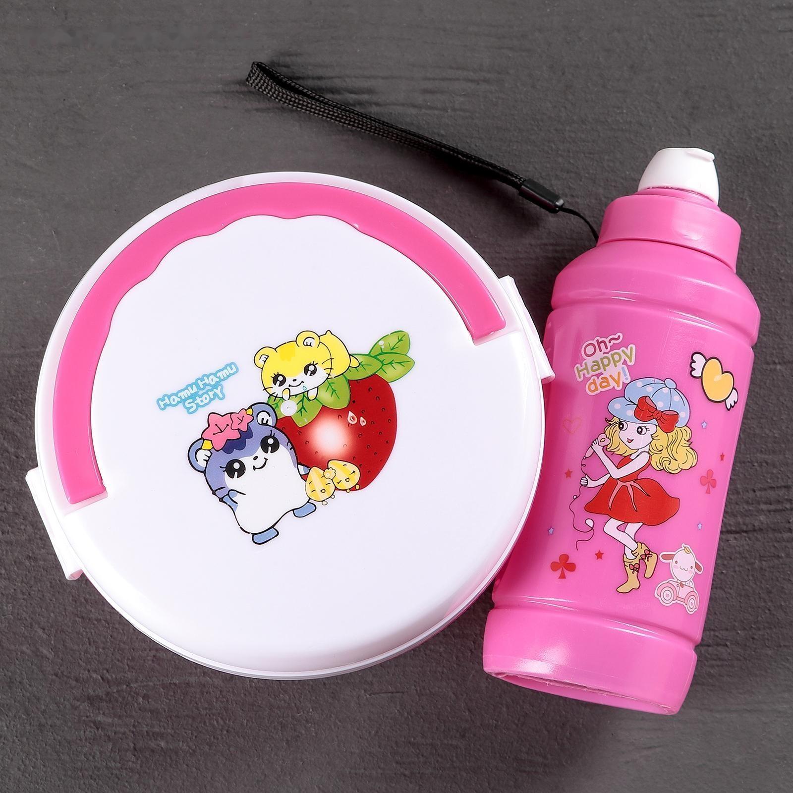 Набор 2 предмета: ланч-бокс, бутыль, цвет МИКС