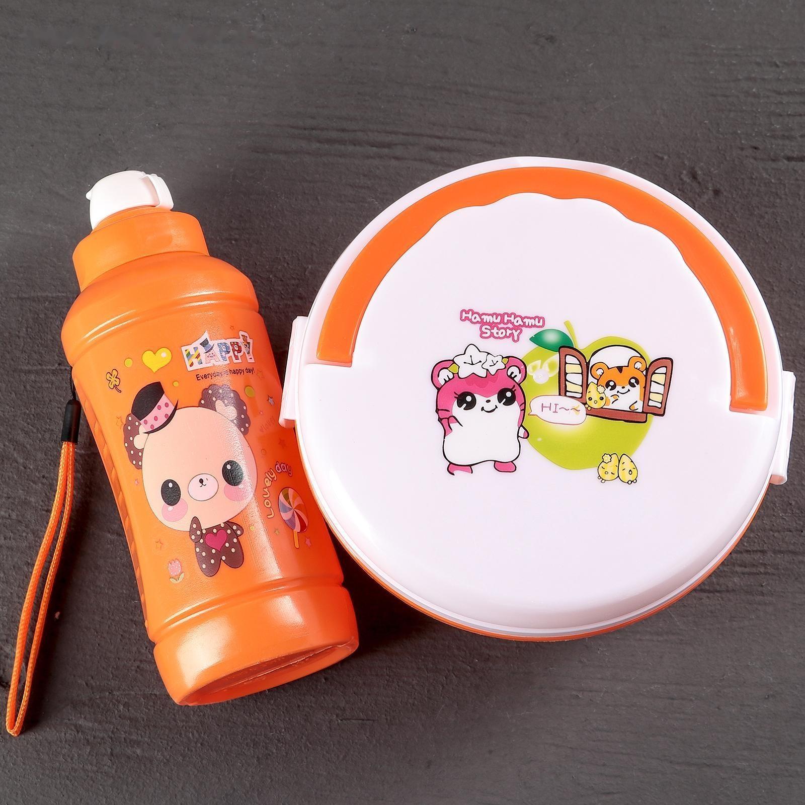 Набор 2 предмета: ланч-бокс, бутыль, цвет МИКС