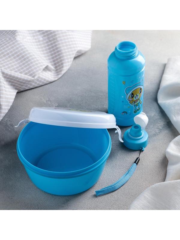 Набор 2 предмета: ланч-бокс, бутыль, цвет МИКС