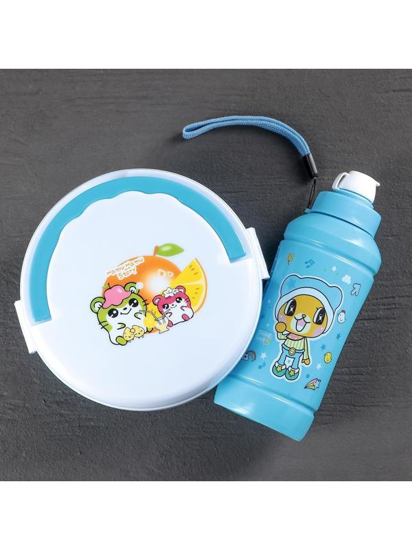 Набор 2 предмета: ланч-бокс, бутыль, цвет МИКС