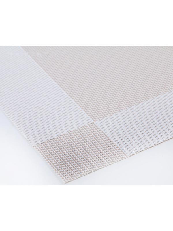 Салфетка сервировочная на стол «Шахматы», 45×30 см, цвет бежево-белый