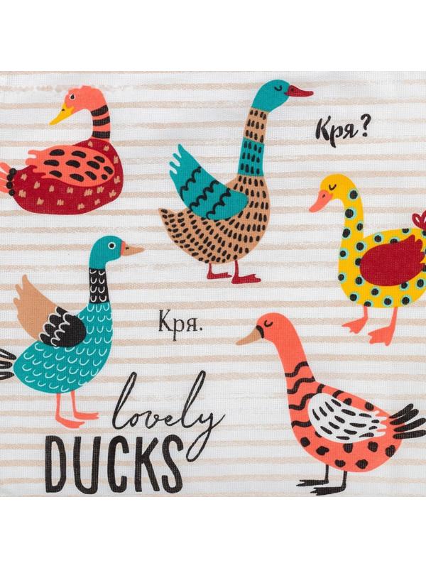Полотенце пасхальное Доляна Lovely Ducks 35х60 см, 100% хлопок, 160г/м2
