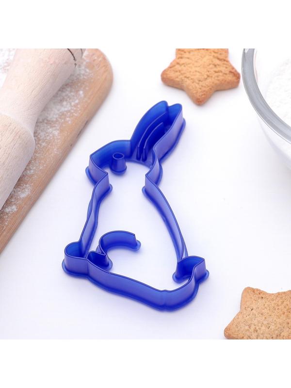 Форма для вырезки теста «Зайчик», цвет МИКС