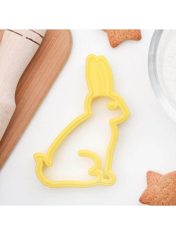 Форма для вырезки теста «Зайчик», цвет МИКС