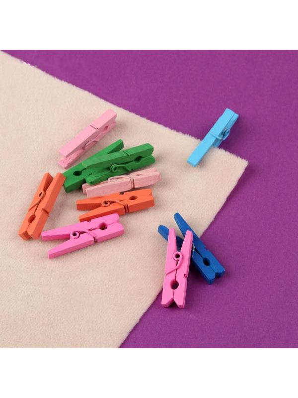 Прищепки для шитья, 3 × 0,5 × 0,3 см, 10 шт, цвет разноцветный