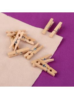 Прищепки для шитья, 3 × 0,5 × 0,3 см, 10 шт, цвет бежевый