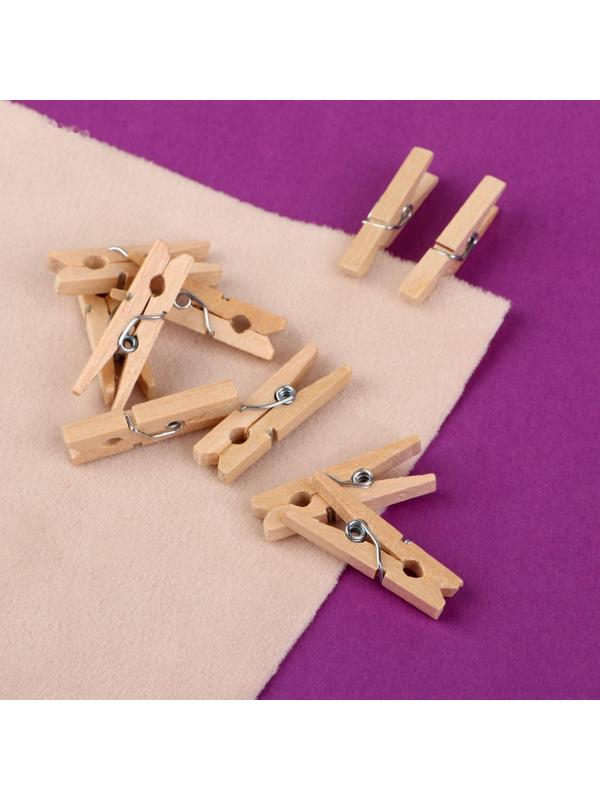 Прищепки для шитья, 3 × 0,5 × 0,3 см, 10 шт, цвет бежевый