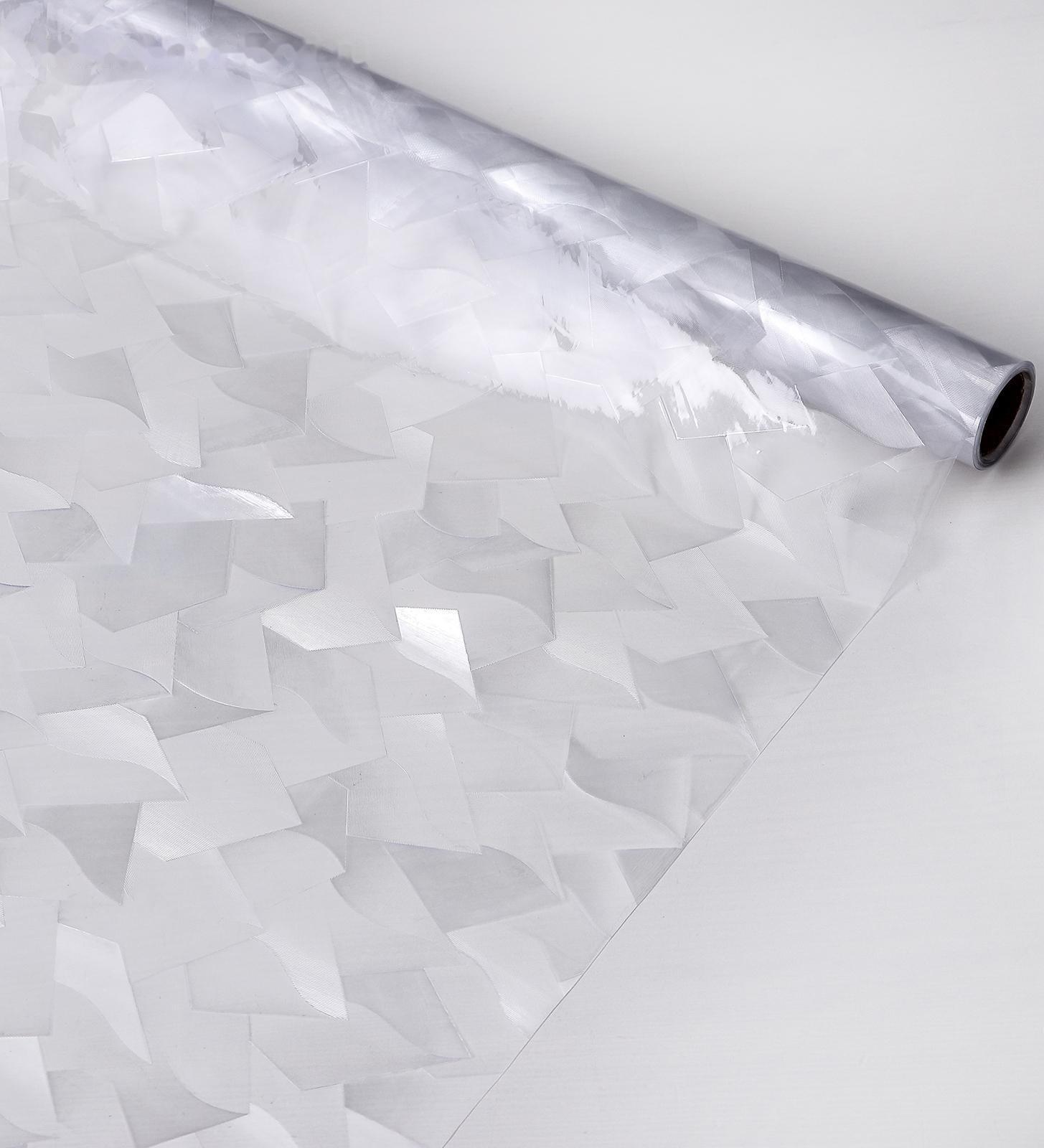 Витражная плёнка «Кристалл», 45×200 см, цвет прозрачный