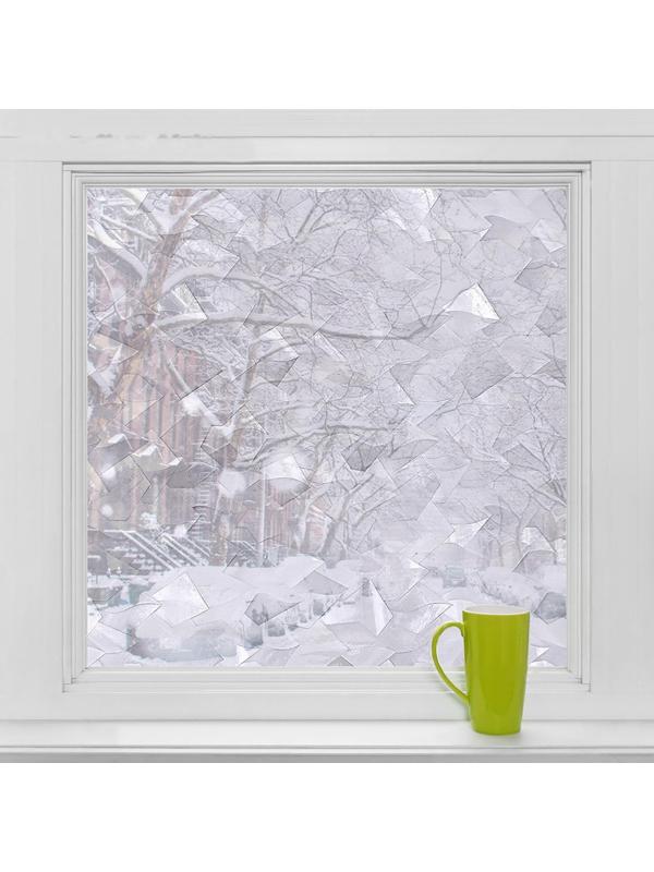 Витражная плёнка «Кристалл», 45×200 см, цвет прозрачный