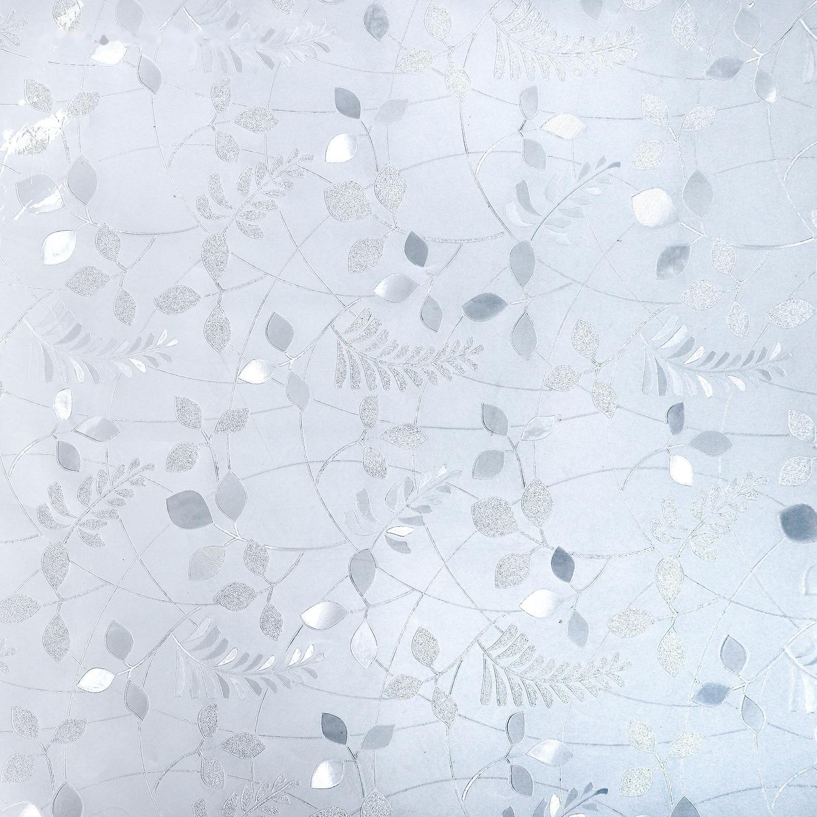 Витражная плёнка «Листики», 45×200 см, цвет прозрачный