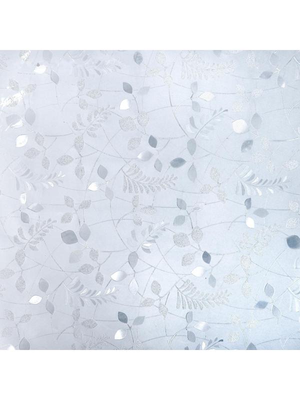 Витражная плёнка «Листики», 45×200 см, цвет прозрачный