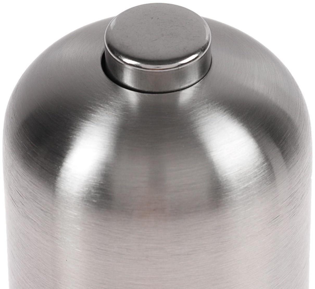 Мельница электрическая Luazon LET-002, металл, от батареек, серебристая