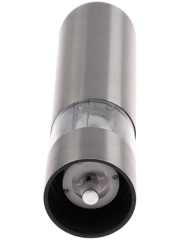 Мельница электрическая Luazon LET-002, металл, от батареек, серебристая