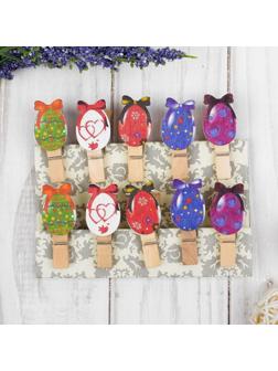 Прищепки декоративные с веревкой для подвеса  