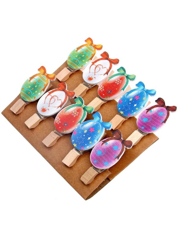 Прищепки декоративные с веревкой для подвеса  