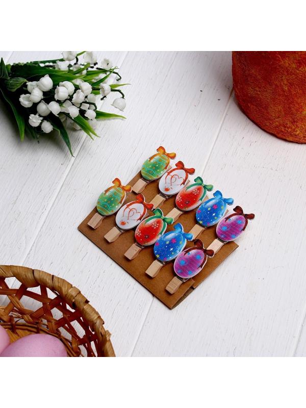 Прищепки декоративные с веревкой для подвеса  