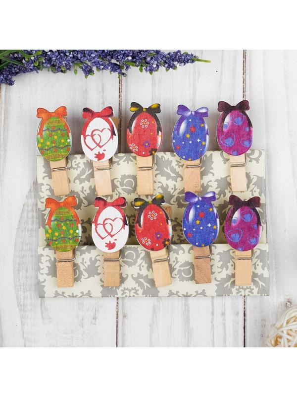 Прищепки декоративные с веревкой для подвеса  