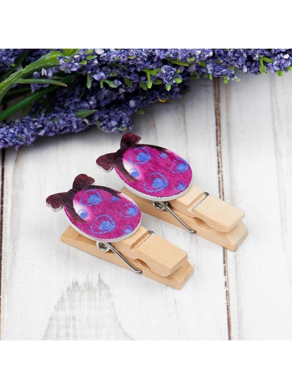 Прищепки декоративные с веревкой для подвеса  