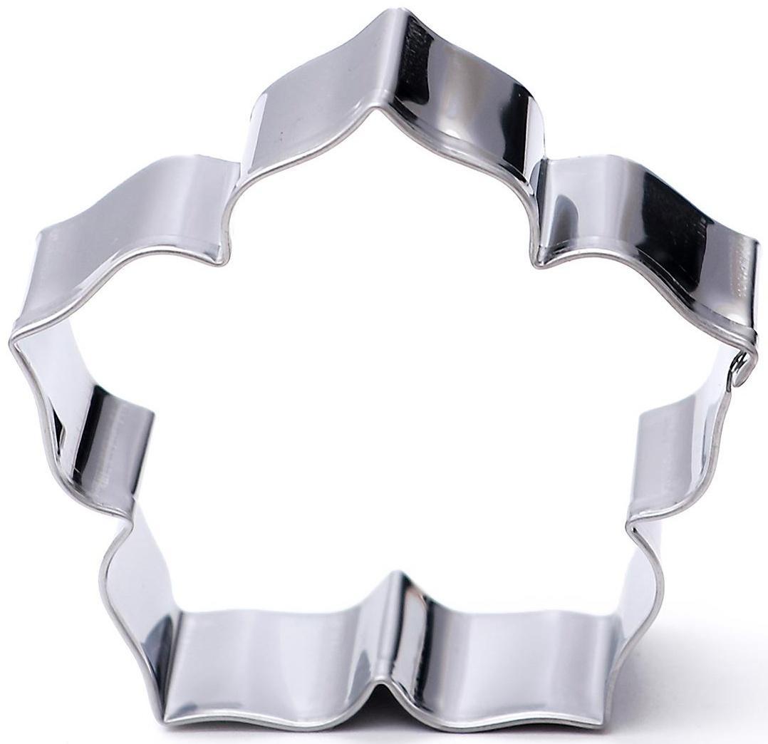 Набор форм для вырезания печенья «Лепестки петуньи», 7,5×7 см, 6 шт, цвет хромированный