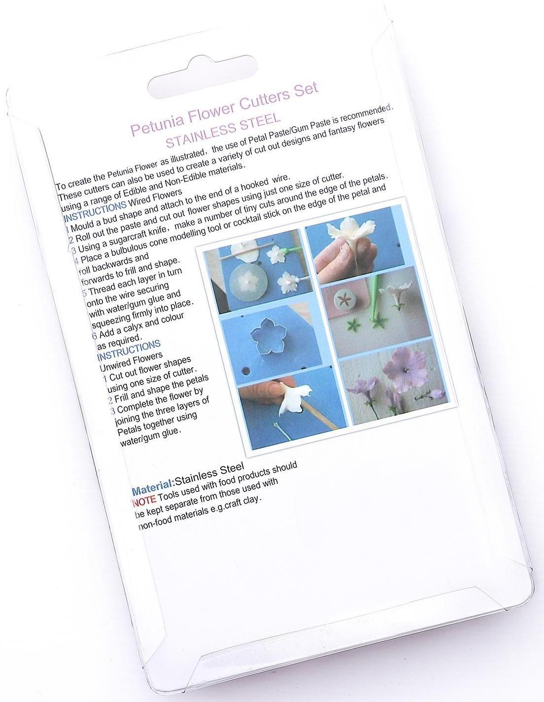 Набор форм для вырезания печенья «Лепестки петуньи», 7,5×7 см, 6 шт, цвет хромированный