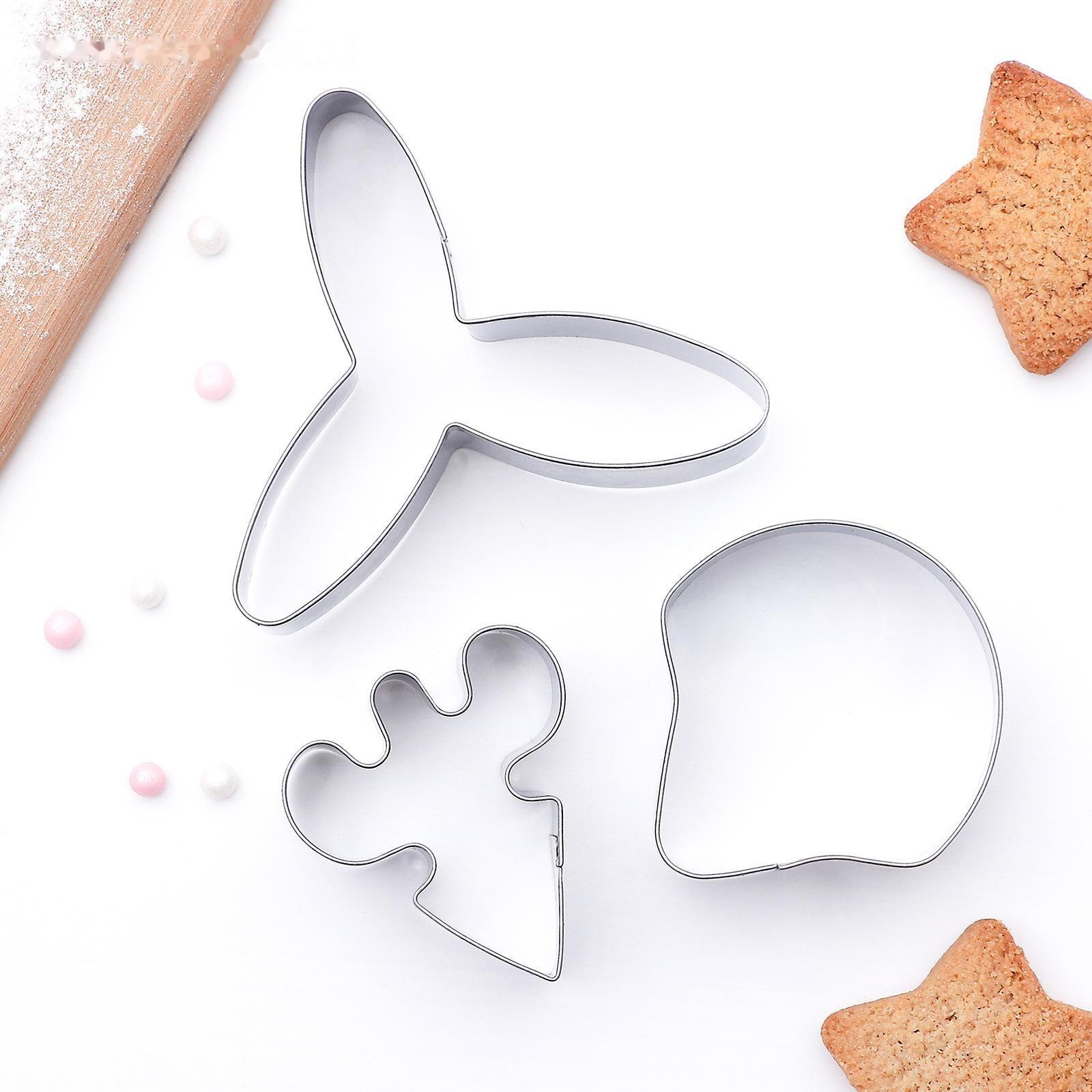 Набор форм для вырезания печенья «Лепестки орхидеи», 7×7 см, 3 шт, цвет хромированный