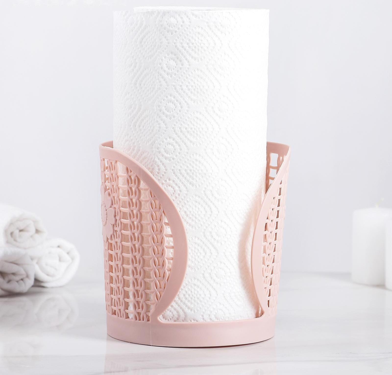 Держатель для бумажных полотенец «Вязание», 13,5×14 см, цвет МИКС