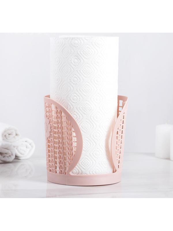 Держатель для бумажных полотенец «Вязание», 13,5×14 см, цвет МИКС