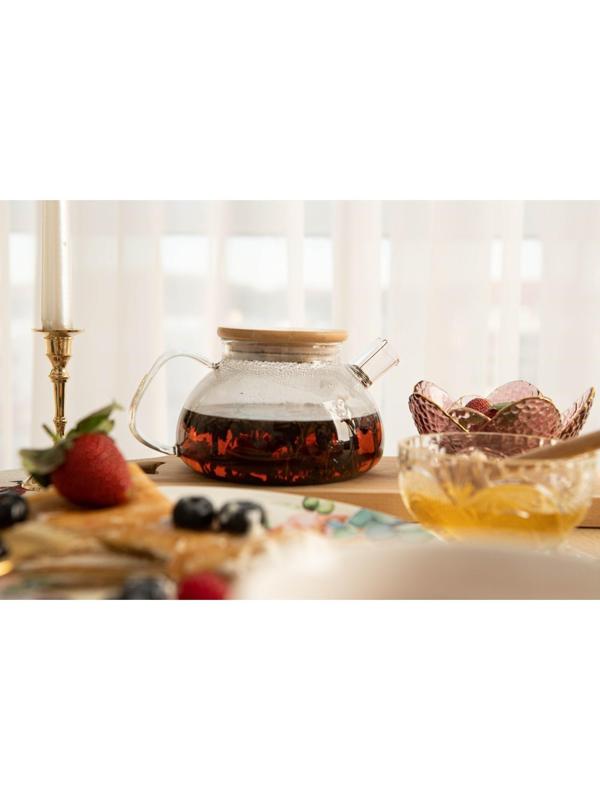 Чайник стеклянный заварочный «Эко», 600 мл, металлическое сито