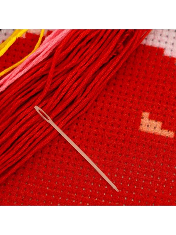 Вышивка крестиком «Котик с клубком» 25 х 20 см. Набор для творчества