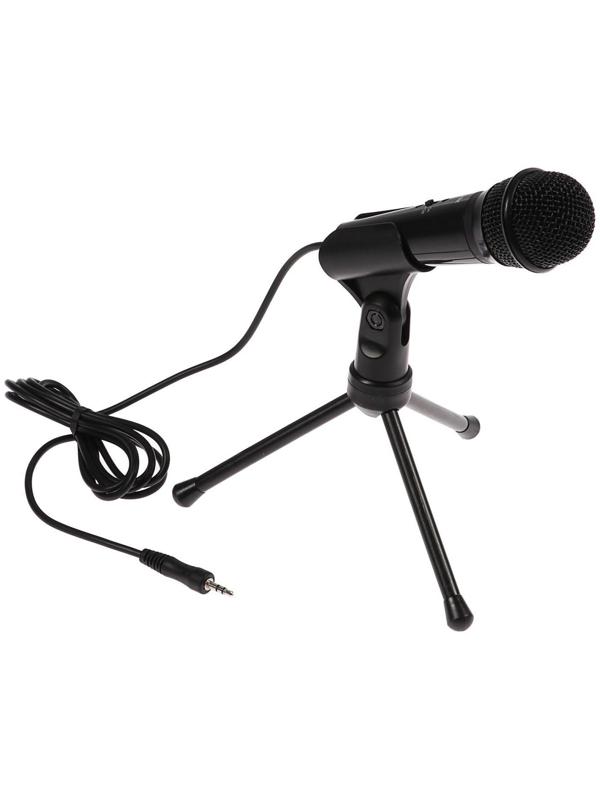 Микрофон Ritmix RDM-120, 30 дБ, 2.2 кОм, разъём 3.5 мм, кабель 1.8 м, черный