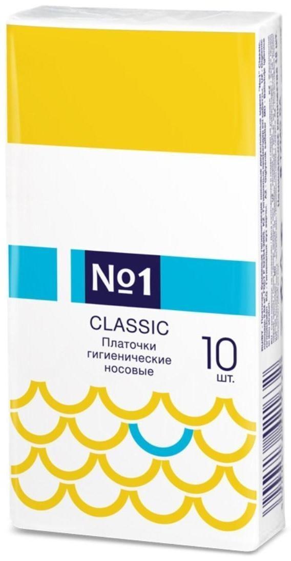 Носовые платочки Bella №1 Classic двухслойные, 10 шт.