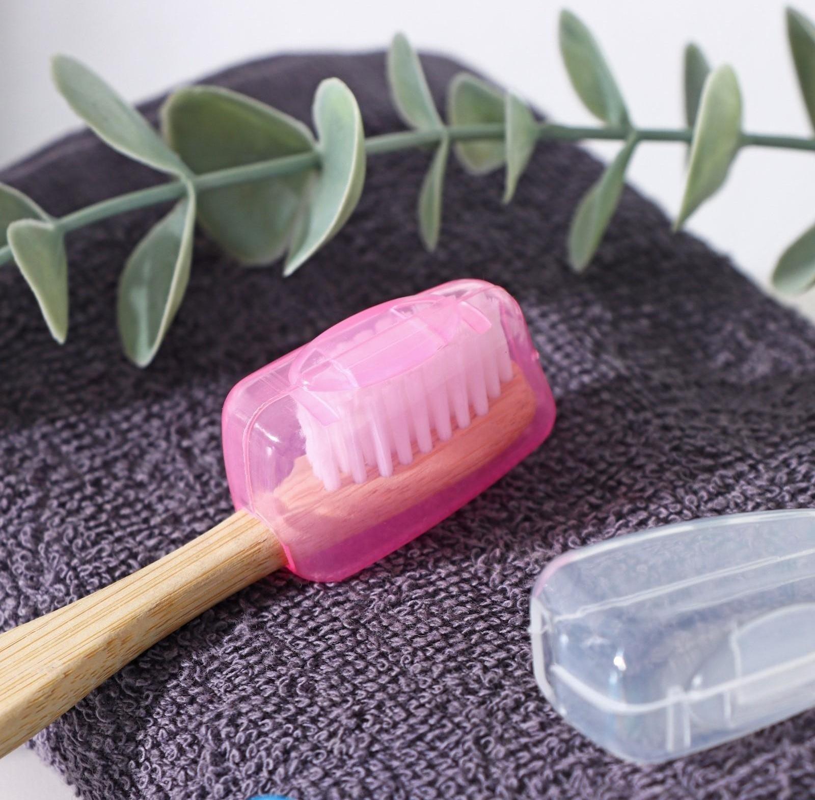 Набор футляров для зубной щётки, 4×2×2 см, 5 шт, цвет МИКС