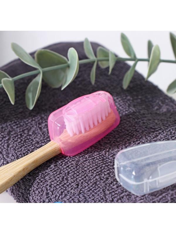 Набор футляров для зубной щётки, 4×2×2 см, 5 шт, цвет МИКС