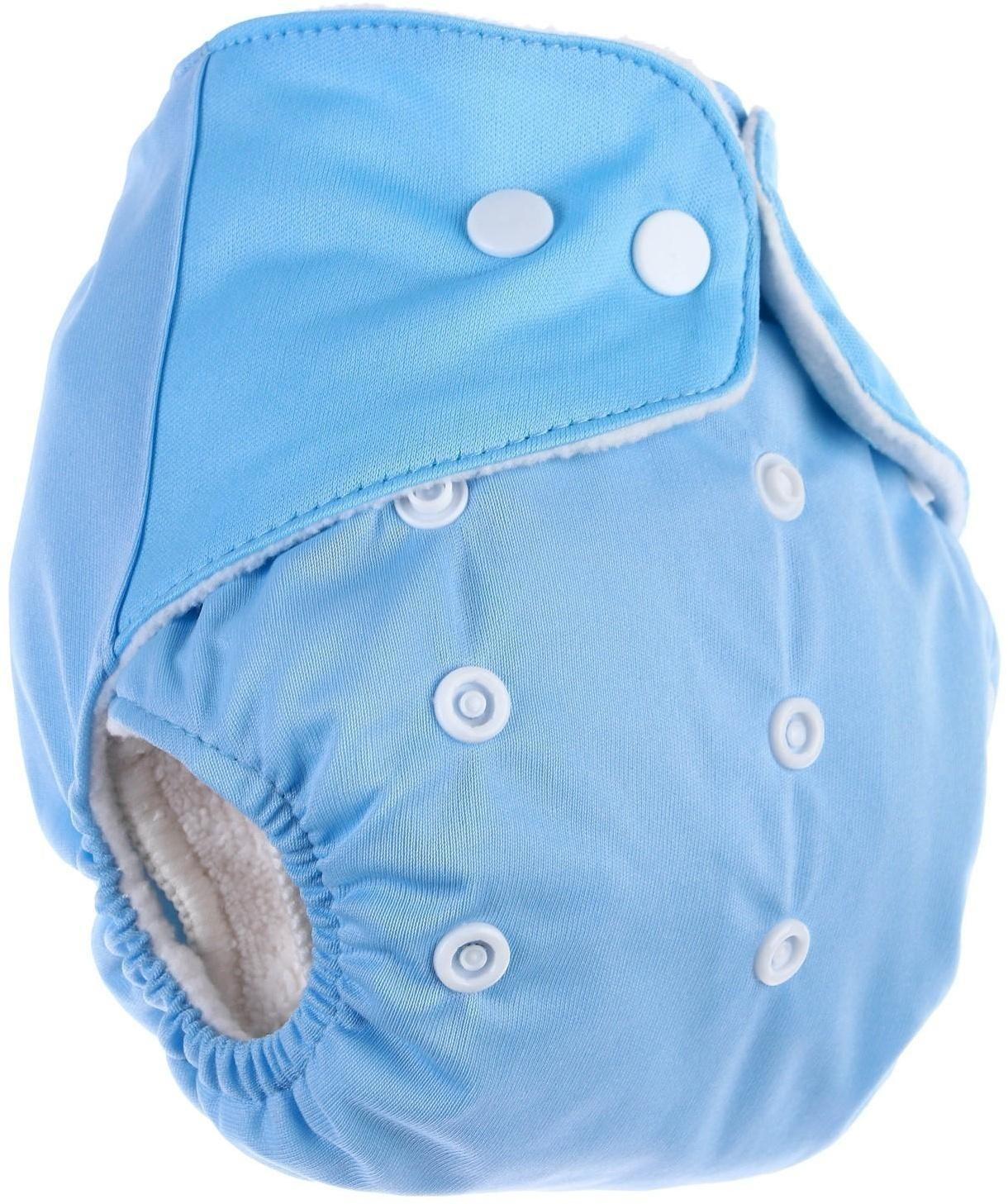 Многоразовый подгузник «Джентльмен», цвет голубой