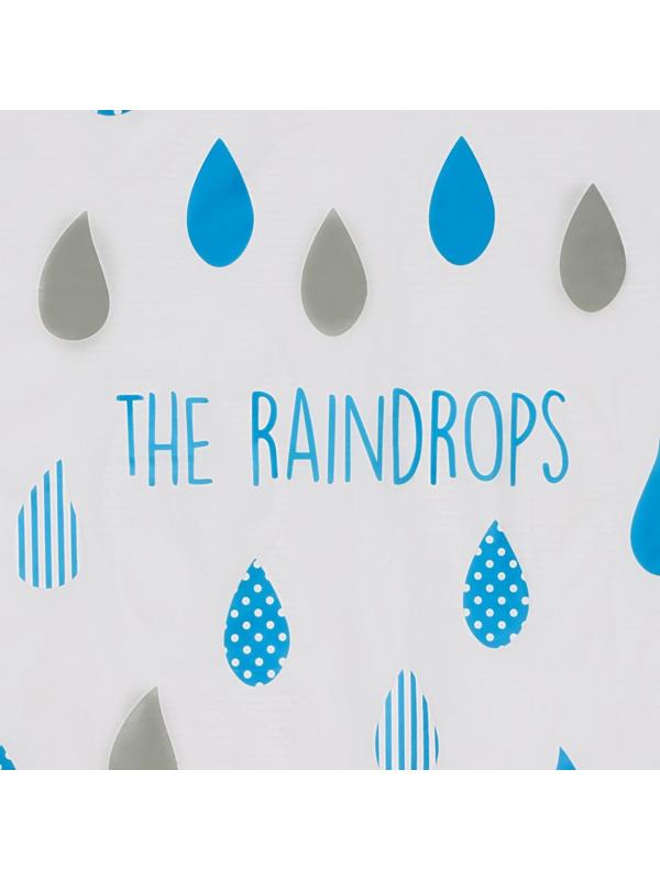 Штора для ванной Доляна «Капли», 180×180 см, EVA